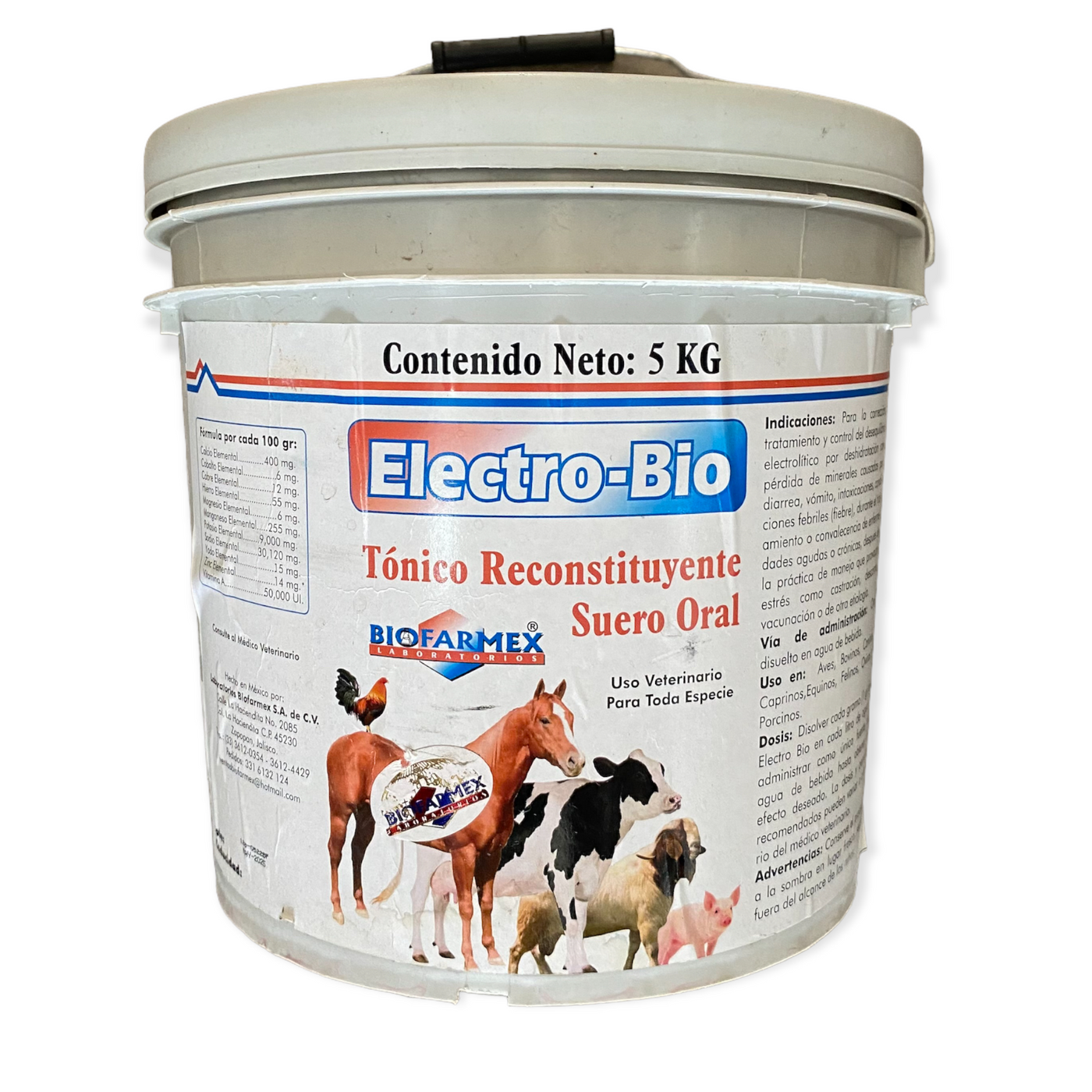 Electro-Bio Tonico Reconstituyente Suero Oral 5 Kg